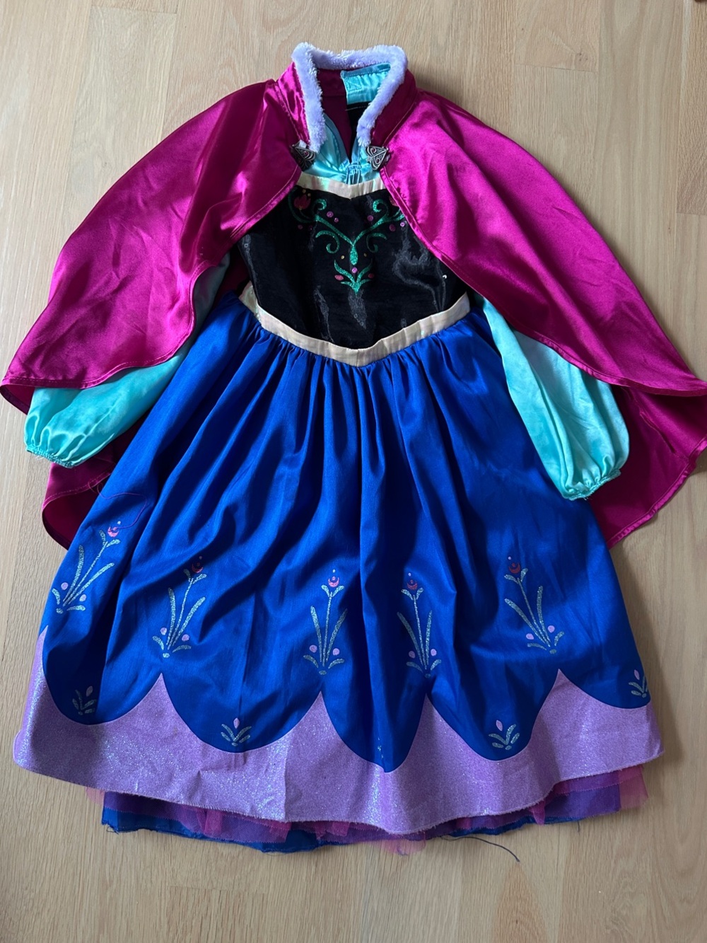 Disney Frozen Anna Dress and Cape Costume